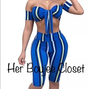 2pc Summer Set (blue&black)